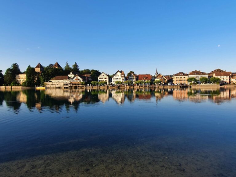 Konstanz und Bodensee Blick auf die Insel Reichenau