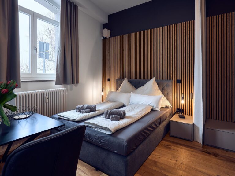 Seeglueck Hafenblick Konstanz Bodensee Schlafbereich Appartement 3