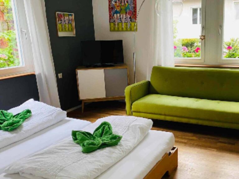 Seeglueck Oase konstanz Bodensee Gruenes Zimmer Zimmeransicht 4