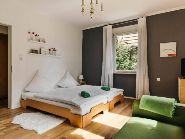 Seeglueck Oase konstanz Bodensee Gruenes Zimmer Zimmeransicht