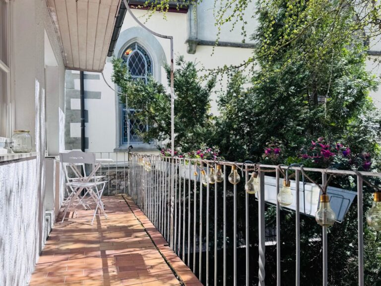 Seeglueck Oase konstanz Bodensee St Johan Retro 1 Balkon mit Sitzbereich 2